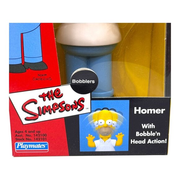 The Simpsons Homer Bobbler Figure With Bobble Head Action New Old Stock 2003 VTG - Picture 2 of 5